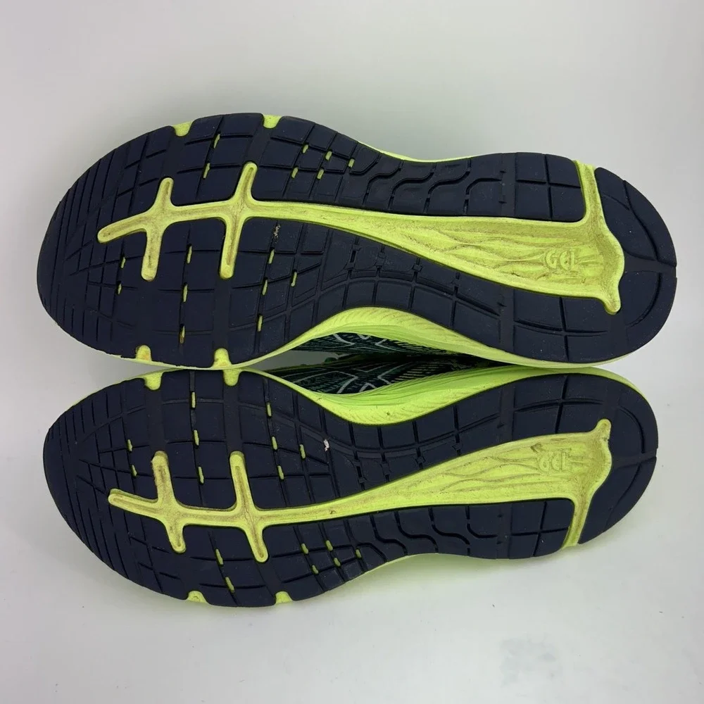 ASICS Noosa Tri 14 Shoes Size 5.5 Hazard Green Colorblock Running Sneakers Teens - Picture 11 of 14